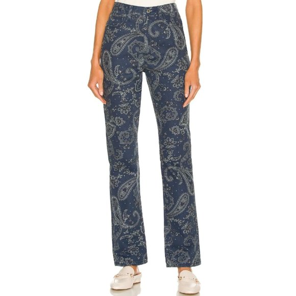 We Wore What Women's Paisley The Icon Denim Jean Night Sky High Rise - Picture 1 of 12